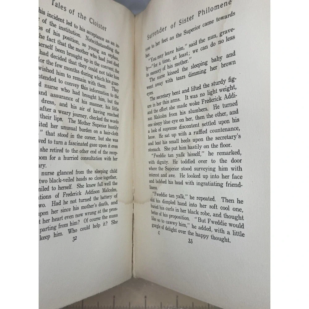 Tales of the Cloister  Elizabeth G Jordan, Harper & Brothers, 1903,  inscribed